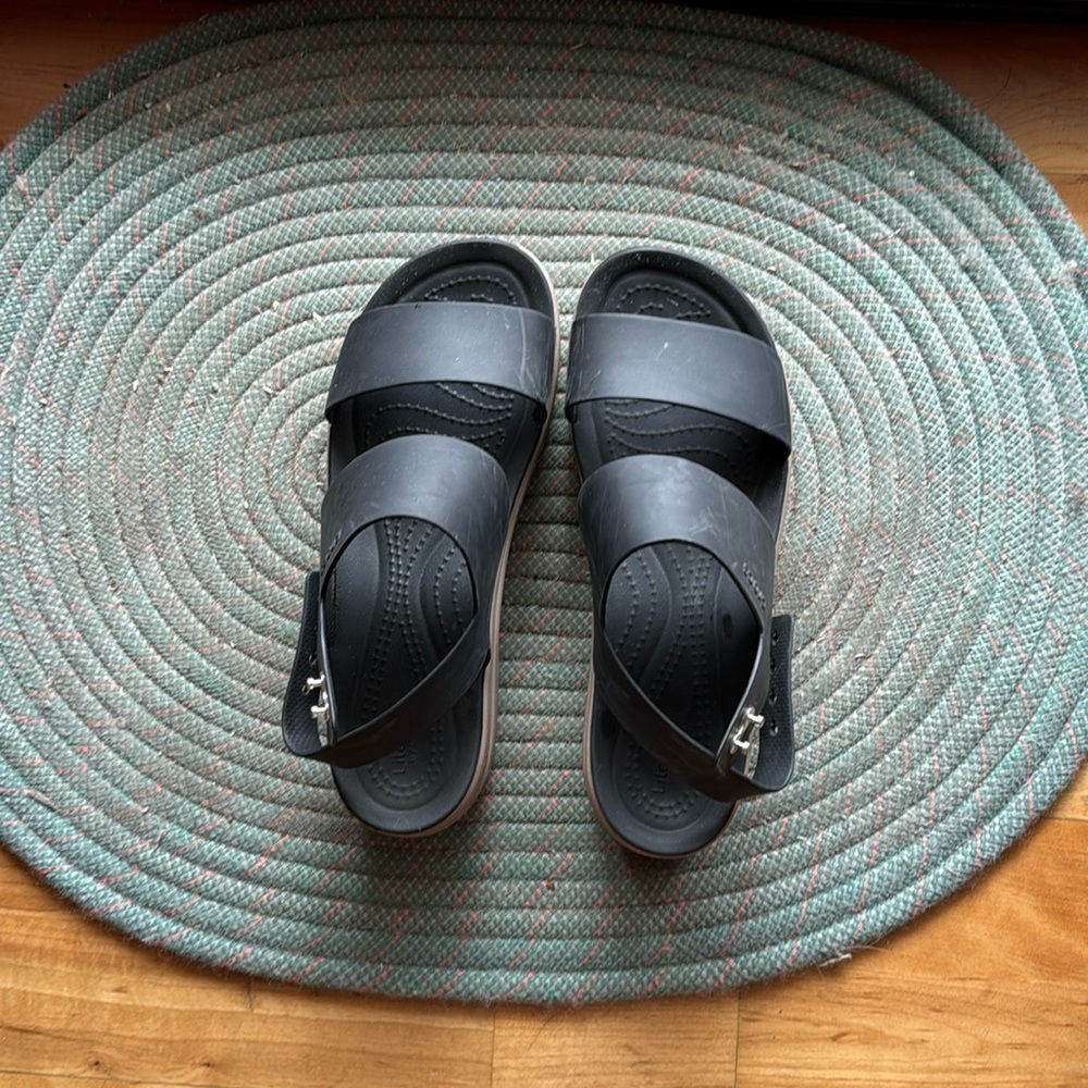 Croc Platform Sandals Size 7